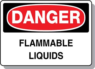 DANGER Flammable Liquids
