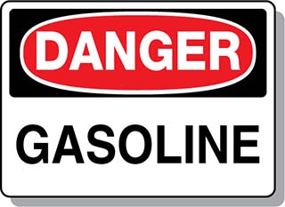 DANGER GASOLINE
