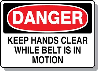 DANGER Keep Hands Clear