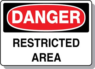 DANGER Restricted Area