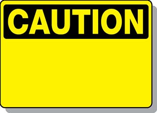 CAUTION Blank - CUSTOM