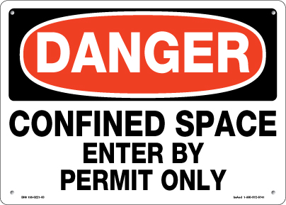 DANGER CONFINED SPACE