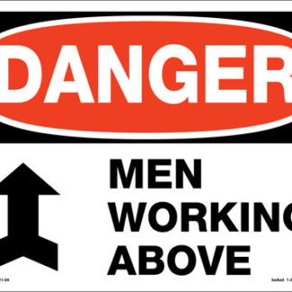 DANGER MEN WORKING ABOVE