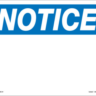 NOTICE HEADING BLANK SIGN – CUSTOM – BASF Client Portal