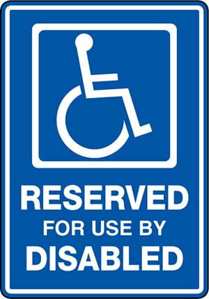 Reserved for Use by Disabled