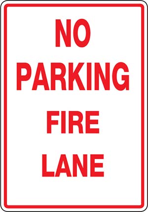 No Parking Fire Lane