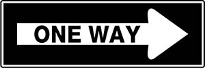 One Way Arrow - right