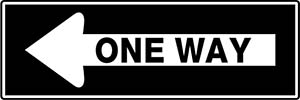 One Way Arrow - left