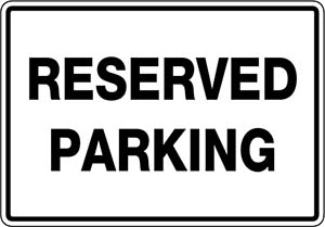RESERVED PARKING