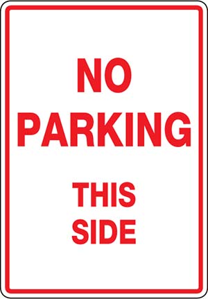 No Parking This Side