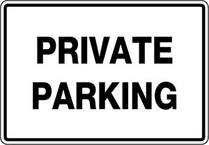 PRIVATE PARKING