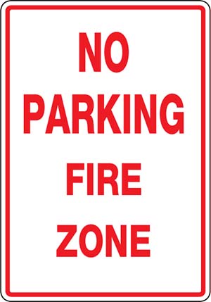 No Parking Fire Zone