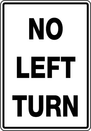 No Left Turn
