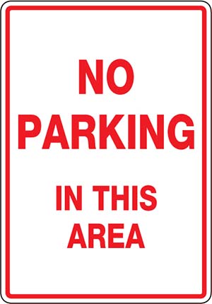 No Parking in this Area