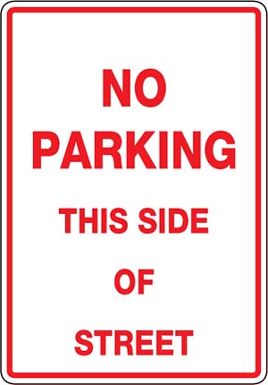 No Parking This Side of Street