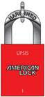 Red 1106 American Locks