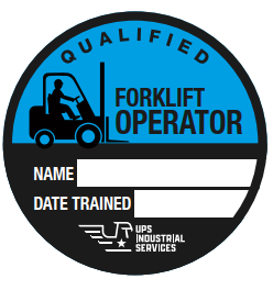 2" Hard Hat Decal: FORKLIFT CERTIFIED