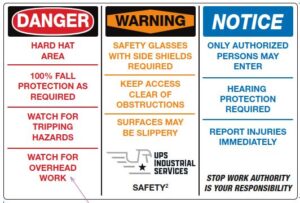 Magnetic Sign - Danger, Warning, Notice 24x36