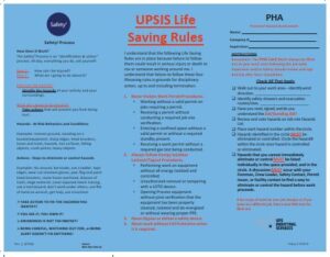 UPS Life Saving Rules