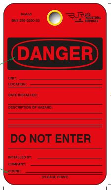 Danger – Do Not Enter - 5.75" x 3.25" (Pkg of 50)