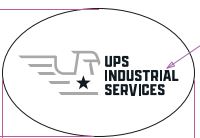 2” X 3” Hard hat decal UPS logo